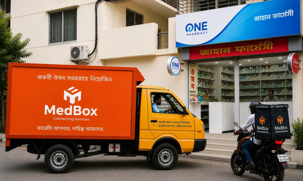 PulseTech MedBox and OnePharmacy last-mile pharmaceutical logistics in Bangladesh